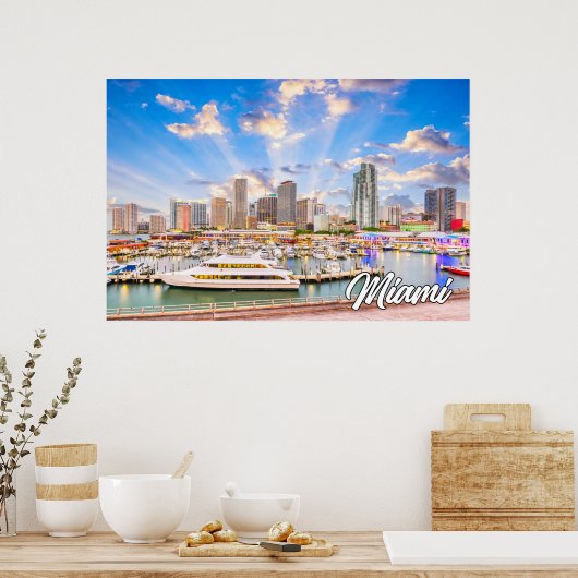 Miami, Florida, Verenigde Staten Poster (Keuken)