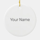 Miami Florida Verenigde Staten Retro Skyline  Keramisch Ornament (Achterkant)