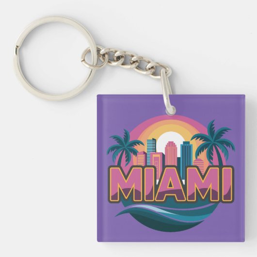 Miami Florida Verenigde Staten Sleutelhanger (voorkant)