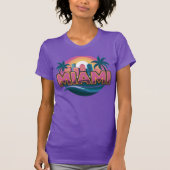 Miami Florida Verenigde Staten T-shirt (Voorkant)