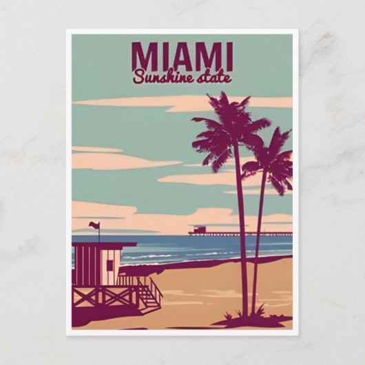  Miami Florida Verenigde Staten van Amerika Briefkaart (Voorkant)