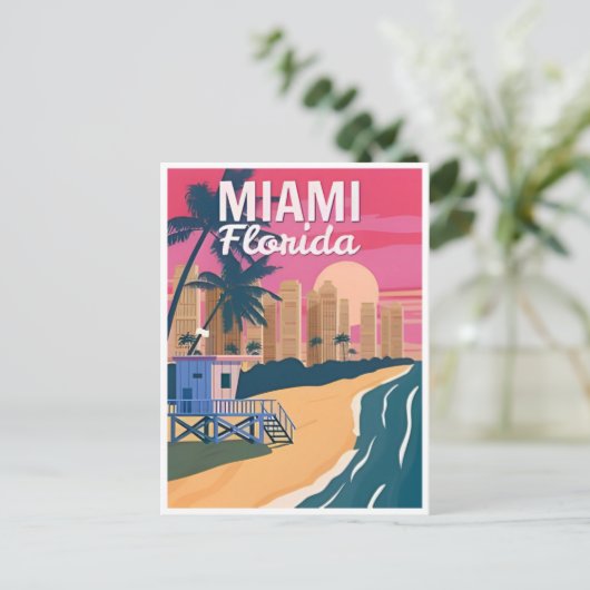  Miami Florida Verenigde Staten van Amerika Briefkaart (Staand voorkant)