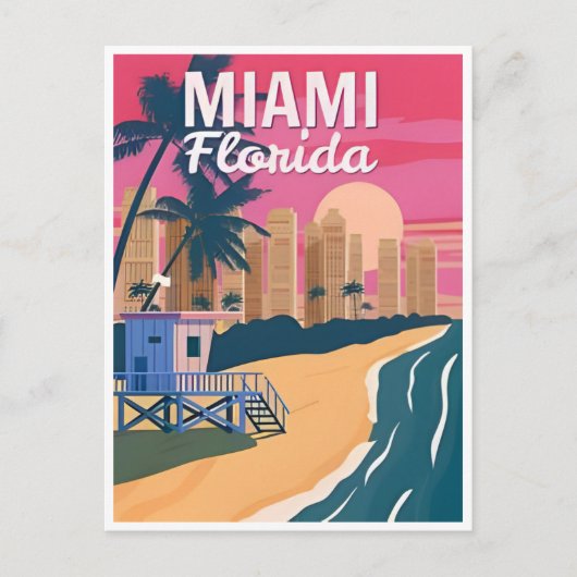  Miami Florida Verenigde Staten van Amerika Briefkaart (Voorkant)