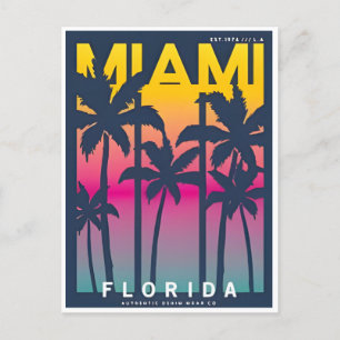 Miami Florida Verenigde Staten van Amerika Briefkaart