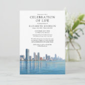 Miami Florida Viering Van Het Leven Funeral Herden Kaart (Staand voorkant)