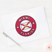 Miami Florida Vierkante Sticker (Envelop)