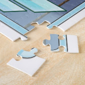 Miami Florida Vintage reisposter Legpuzzel (Zijkant)