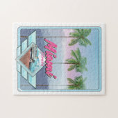 Miami Florida Vintage reisposter Legpuzzel (Horizontaal)