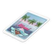Miami Florida Vintage reisposter Magneet (Linkerzijde)