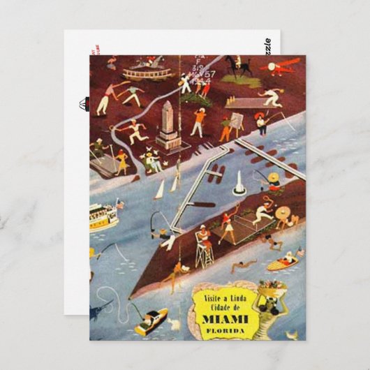  Miami, Florida, VS - Briefkaart (Voorkant / Achterkant)