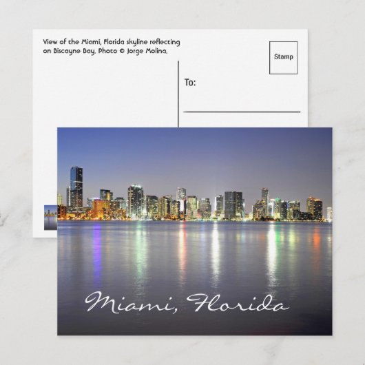 Miami, Florida, VS Briefkaart (Voorkant / Achterkant)