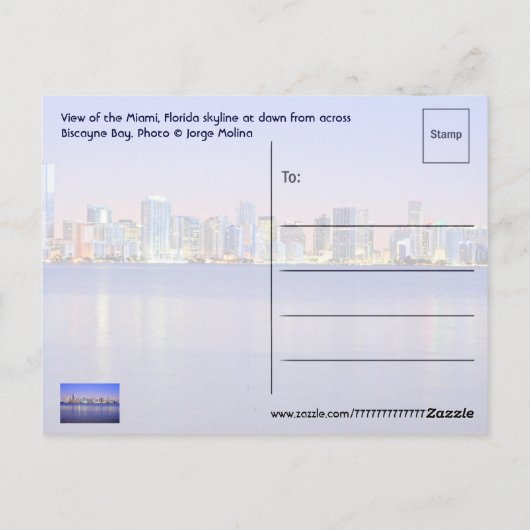 Miami, Florida, VS Briefkaart (Achterkant)