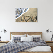 Miami, Florida, VS. Ik hou van jou Canvas Afdruk (Insitu (Slaapkamer))