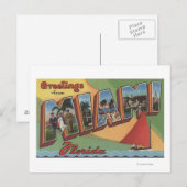 Miami, FloridaLarge Letter ScenesMiami, FL 2 Briefkaart (Voorkant / Achterkant)