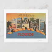 Miami, FloridaLarge Letter ScenesMiami, FL Briefkaart (Voorkant)