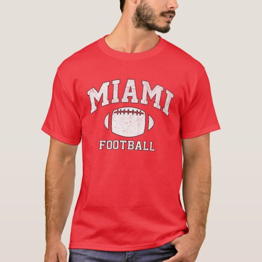 Miami Football - OH  Varsity stijl T-shirt (Voorkant)