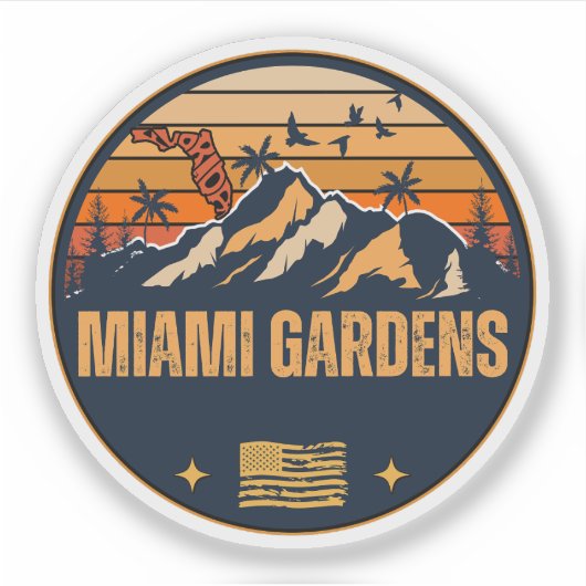 Miami Gardens, Florida Sticker (Voorkant)