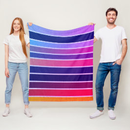 Miami gestreept fleece deken