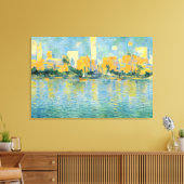 MIAMI - Gewikkeld Canvas Afdruk (Insitu (Woonkamer))
