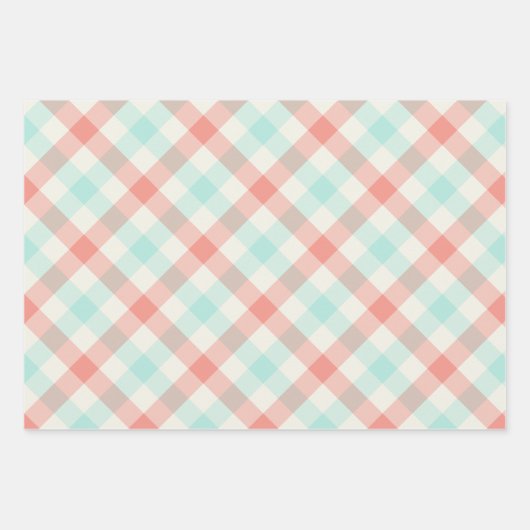 Miami Gingham Inpakpapier Vel (Voorkant)
