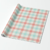 Miami Gingham - Wrapping Paper Cadeaupapier (Uitgerold)