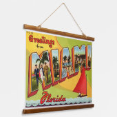 Miami Greeting Hangend Wandkleed (Gebogen)