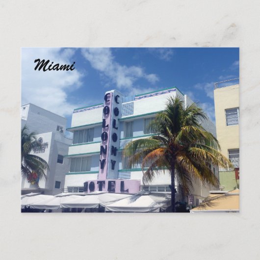 miami historisch briefkaart (Voorkant)