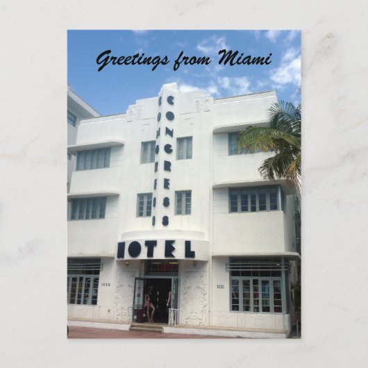 miami hotel briefkaart (Voorkant)