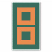 Miami Hurricane Warning Sticker (Voorkant)