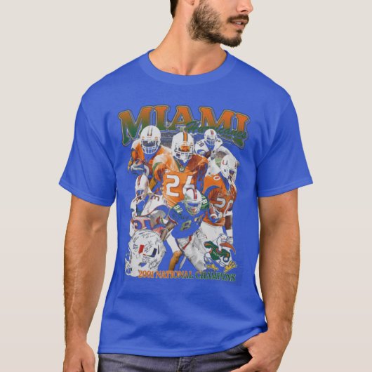 Miami Hurricanes 2001 Kampioenschap grappig T-shirt (Voorkant)