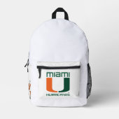 Miami Hurricanes Bedrukte Rugzak (Voorkant)