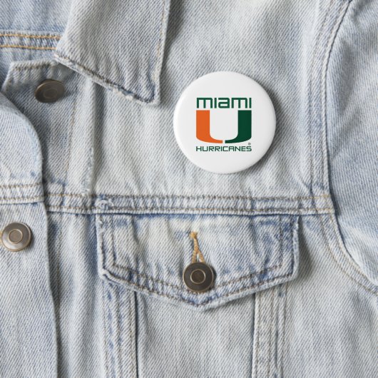 Miami Hurricanes Ronde Button 5,7 Cm (In situ)