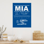 Miami International Airport MIA Poster (Keuken)