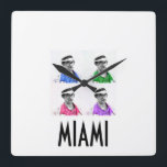 ~Miami Izzy~ MIAMI VICE IZZY POP ART WALLCLOCK Vierkante Klok<br><div class="desc">~Miami Izzy~ MIAMI VICE IZZY POP ART WALLCLOCK,  AANGEPAST.</div>