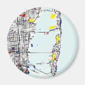 Miami-kaart Magneet (Voorkant)