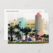 miami-kleuren briefkaart (Voorkant / Achterkant)