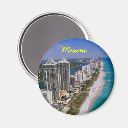 Miami koelkast magneet (Voorkant / Achterkant)