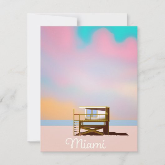 Miami Lifeguard Travel poster (Voorkant)