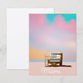 Miami Lifeguard Travel poster (Voorkant / Achterkant)