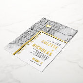 Miami Love Locator | Stadsweddenschap Folie Uitnodiging (Gedraaid)