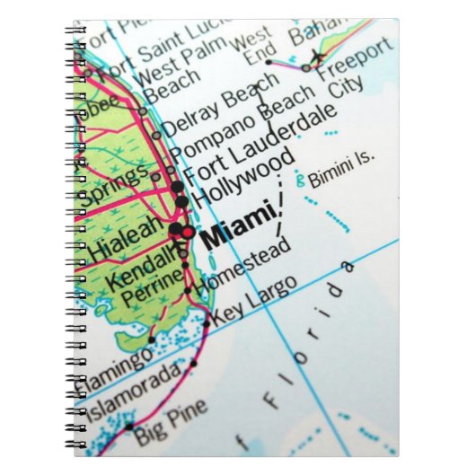 Miami Map Notitieboek (Voorkant)