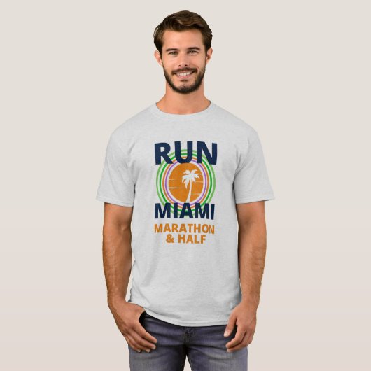 Miami Marathon Life Time 2022 T-Shirt (Voorkant volledig)