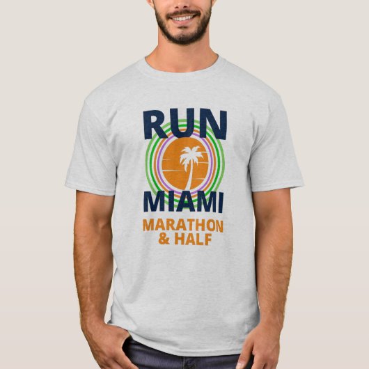 Miami Marathon Life Time 2022 T-Shirt (Voorkant)