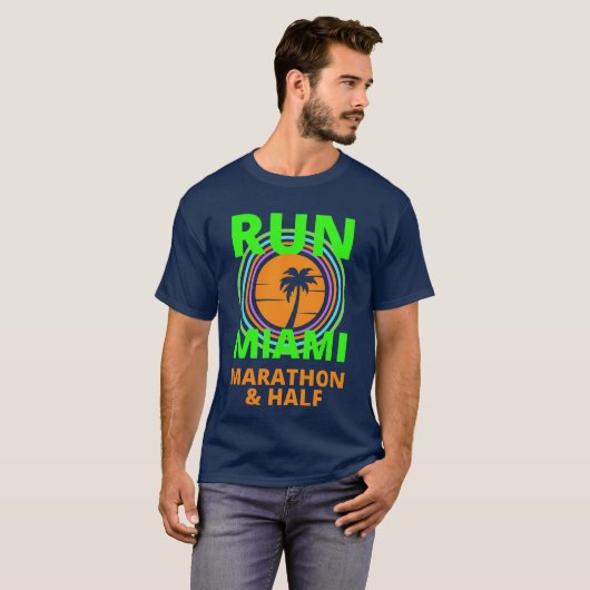 Miami Marathon Life Time 2022 T-Shirt (Voorkant volledig)