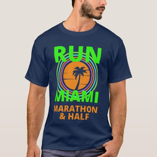 Miami Marathon Life Time 2022 T-Shirt (Voorkant)