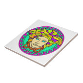 Miami Medusa Southbeach on Medusa White Tegeltje (Zijkant)