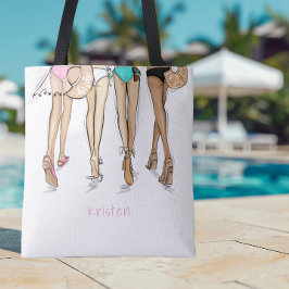 Miami Meisjesweekend Weekend Bikini Tote Bag