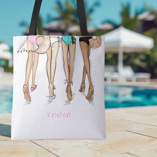 Miami Meisjesweekend Weekend Bikini Tote Bag