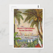 Miami Merry Christmas uit Florida Briefkaart (Voorkant / Achterkant)