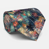 Miami met Kerstmis & Nieuwjaar in Waterverf Stropdas (Opgerold)